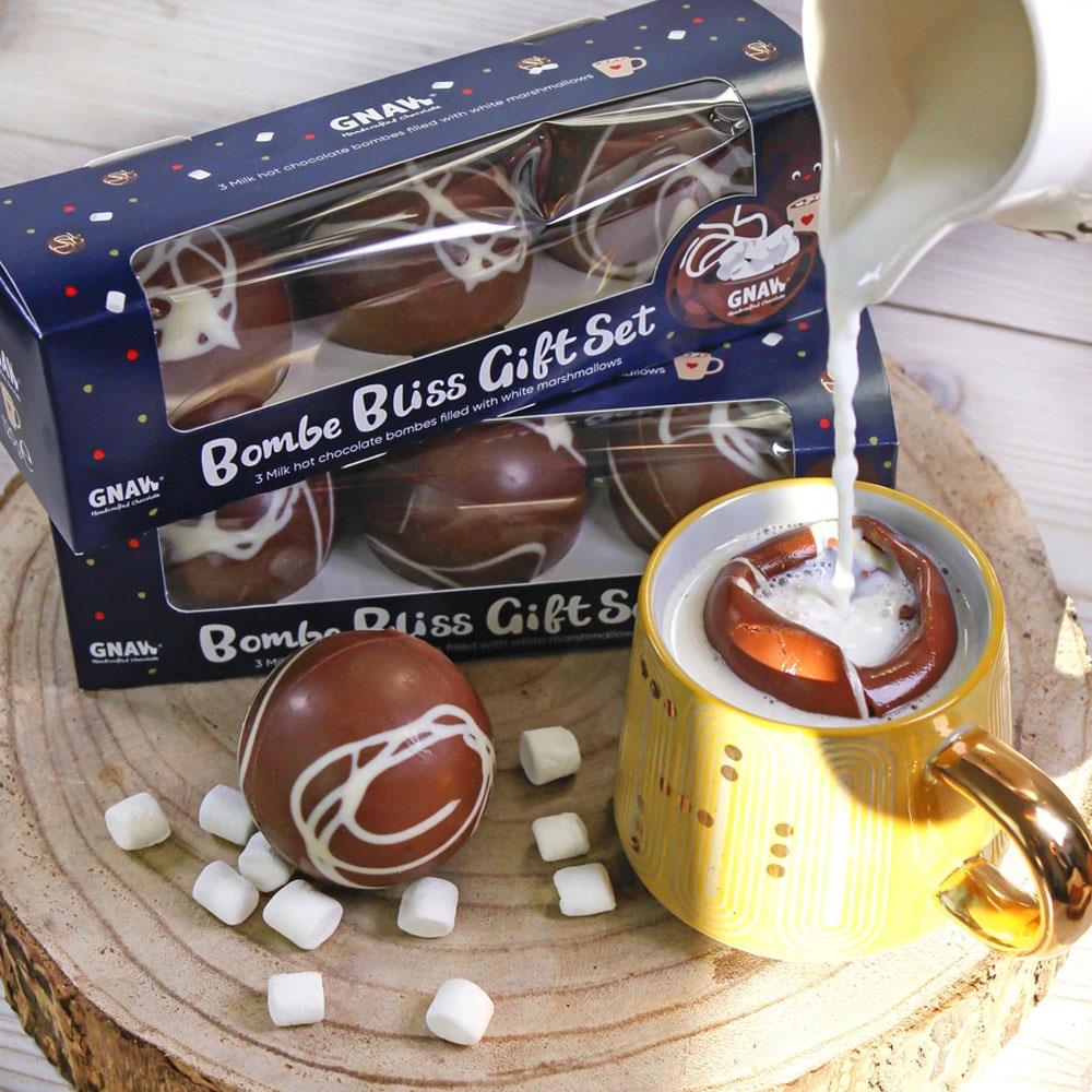 Gnaw Hot Chocolate Bomb Bliss Gift Set 120g